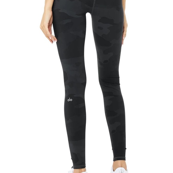 ALO Yoga Pants & Jumpsuits Alo Yoga Black Camo Leggings Poshmark